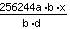 (256244*a*b*x)/(b*d)