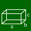  Un parallelepipedo rettangolo. 