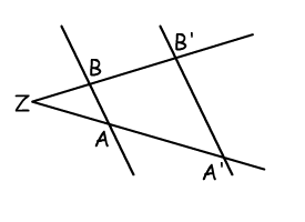  Schets voor stellingen van Thales (rechten)  